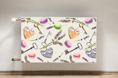 Capa magnética para radiador Corações e pão de gengibre