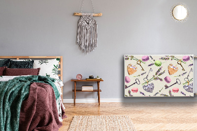 Capa magnética para radiador Corações e pão de gengibre