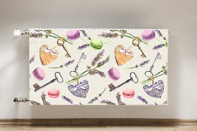 Capa magnética para radiador Corações e pão de gengibre