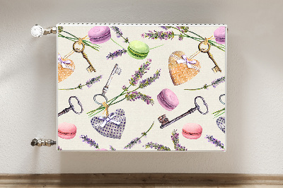 Capa magnética para radiador Corações e pão de gengibre