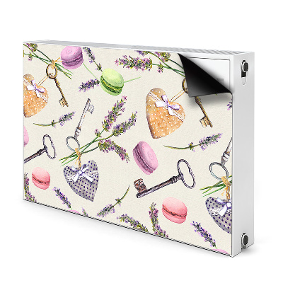 Capa magnética para radiador Corações e pão de gengibre