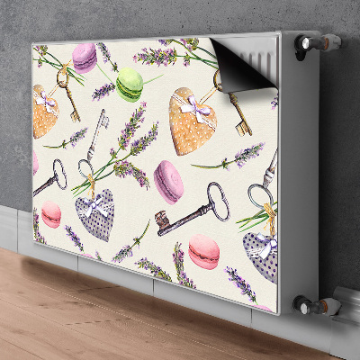 Capa magnética para radiador Corações e pão de gengibre