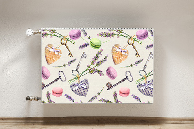 Capa magnética para radiador Corações e pão de gengibre