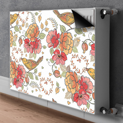 Cobertura magnética para radiador Enfeite de pássaro