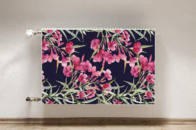 Capa magnética para radiador Flores em aquarela