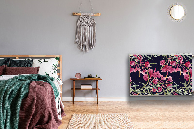 Capa magnética para radiador Flores em aquarela