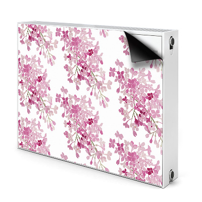 Cobertura magnética para radiador flores cor de rosa