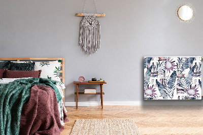 Cobertura magnética para radiador Flores de mármore