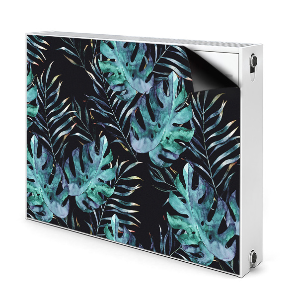 Cobertura magnética para radiador Folhas escuras