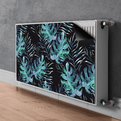 Cobertura magnética para radiador Folhas escuras