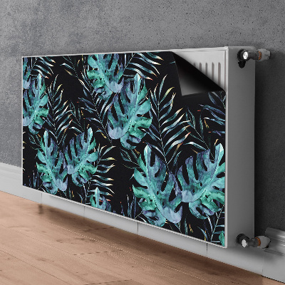 Cobertura magnética para radiador Folhas escuras