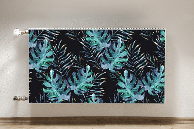 Cobertura magnética para radiador Folhas escuras