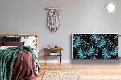 Cobertura magnética para radiador Folhas escuras