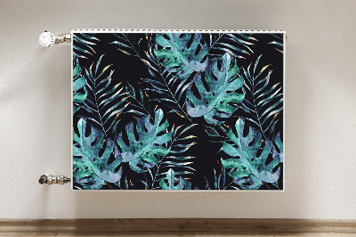 Cobertura magnética para radiador Folhas escuras