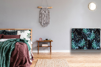 Cobertura magnética para radiador Folhas escuras