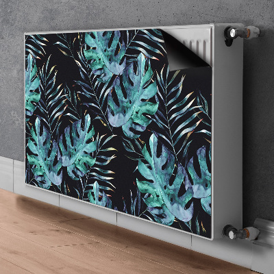 Cobertura magnética para radiador Folhas escuras