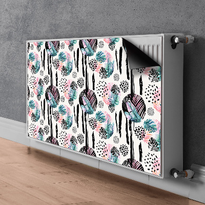 Capa magnética para radiador Selva abstrata