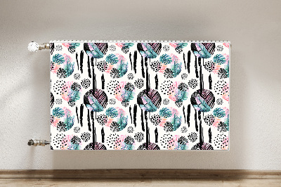 Capa magnética para radiador Selva abstrata