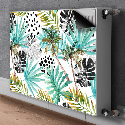 Cobertura magnética para radiador Palmeiras e folhas