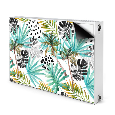 Cobertura magnética para radiador Palmeiras e folhas