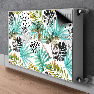 Cobertura magnética para radiador Palmeiras e folhas