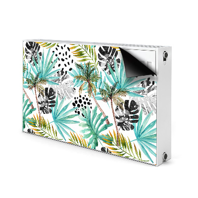 Cobertura magnética para radiador Palmeiras e folhas