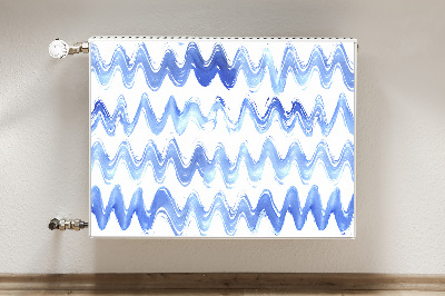 Capa magnética para radiador Ondas de aquarela
