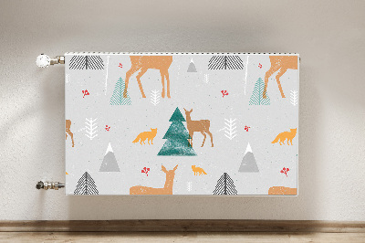 Capa magnética para radiador Animais da Floresta