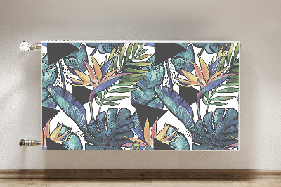 Cobertura magnética para radiador Folhas de palmeira