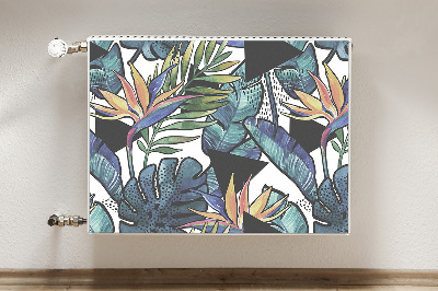 Cobertura magnética para radiador Folhas de palmeira