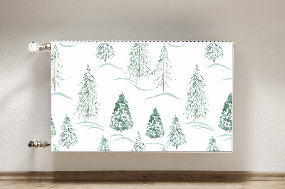 Capa magnética para radiador Árvore de Natal de inverno