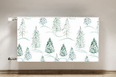 Capa magnética para radiador Árvore de Natal de inverno
