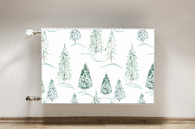 Capa magnética para radiador Árvore de Natal de inverno
