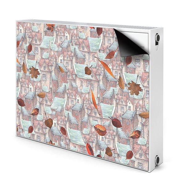 Capa magnética para radiador Cidade de outono