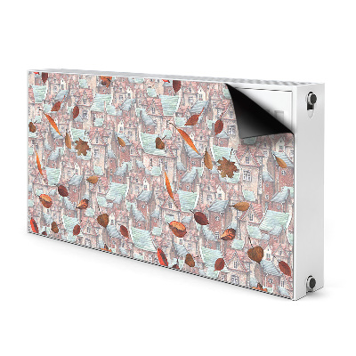 Capa magnética para radiador Cidade de outono