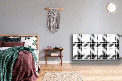 Capa magnética para radiador Padrão xadrez