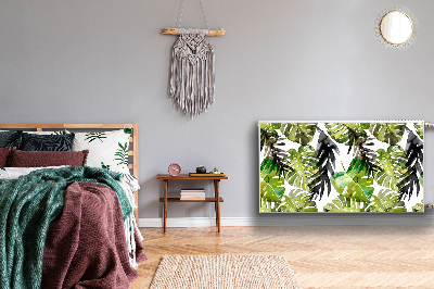 Capa magnética para radiador Folhas em aquarela