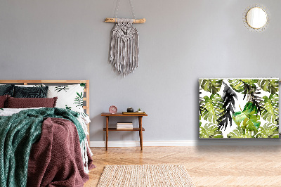 Capa magnética para radiador Folhas em aquarela