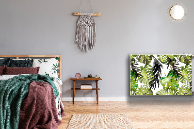 Capa magnética para radiador Folhas em aquarela