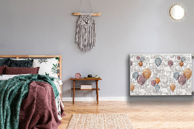 Capa magnética para radiador Balões e casas