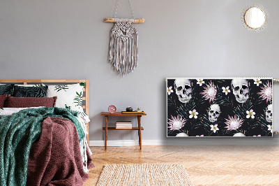 Capa magnética para radiador Caveiras e folhas