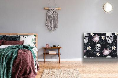 Capa magnética para radiador Caveiras e folhas