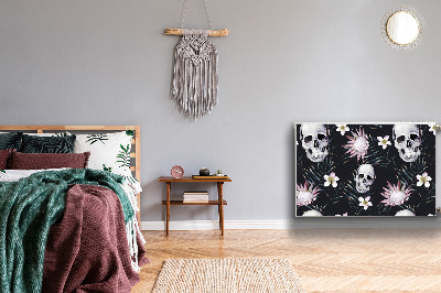 Capa magnética para radiador Caveiras e folhas