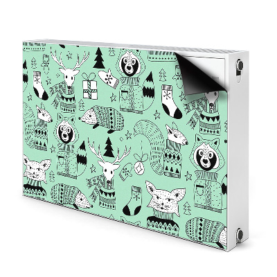 Capa magnética para radiador zoológico escandinavo