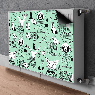 Capa magnética para radiador zoológico escandinavo