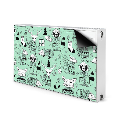 Capa magnética para radiador zoológico escandinavo