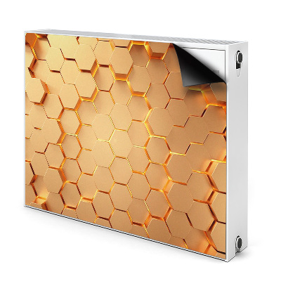 Capa magnética para radiador Gráficos 3D Honeycomb