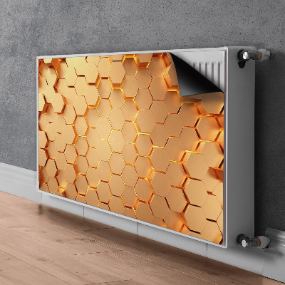 Capa magnética para radiador Gráficos 3D Honeycomb
