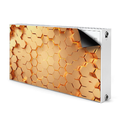 Capa magnética para radiador Gráficos 3D Honeycomb