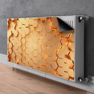 Capa magnética para radiador Gráficos 3D Honeycomb